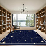 Celestial Constellation Navy Area Rug