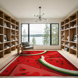Vibrant Watermelon Slices Fruit Rug