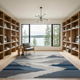 Layered Misty Mountains Area Rug