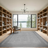 Black White Geometric Dot Black and White Area Rug