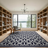 Bold Black White Geometric Modern Geometric Modern Area Rug