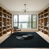 Dark Grey Textured Loop Area Rug