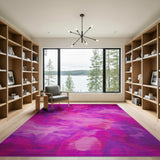 Purple Watercolor Abstract Area Rug