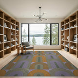 Multi-Color Geometric Arch Area Rug