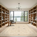 Beige Floral Vintage No. 3 Area Rug