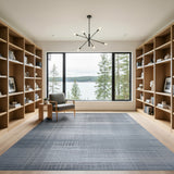 Grey Textured Abstract Area Rug