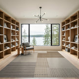 Neutral Geometric Woven Area Rug