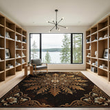Gold and Silver Golden Mandala Persian Area Rug