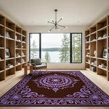 Purple Mandala Traditional Persian Rug