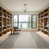Grey Plaid Geometric Area Rug