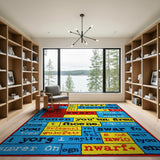 Swear Jar Colorblock Area Rug