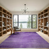 Purple Distressed Vintage Area Rug