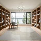 Modern Beige Organic Shapes Area Rug