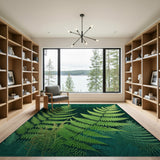 Emerald Fern Lush Green Area Rug