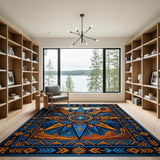 Southwestern Desert Starburst Area Rug