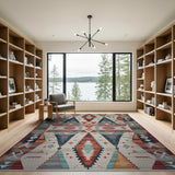 Vibrant Multi-Color Southwestern Geometric Area Rug