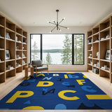 Playful ABC Alphabet Kids Cartoon Rug