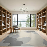 Organic Grey Abstract Area Rug
