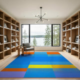 Multi-color and Patterns Vibrant Multi-Color Geometric Dot Area Rug