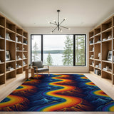 Winding Rainbow Peaks Area Rug
