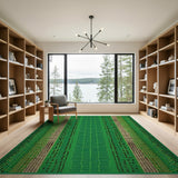 Emerald Green Snakeskin Scale Area Rug