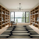 Stacked Pebbles Beige Area Rug