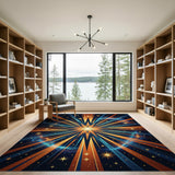 Abstract Area Cosmic Starburst Area Rug