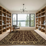Ornate Gold Vine Persian Area Rug