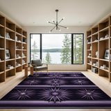 Purple Starburst Southwestern Area Rug