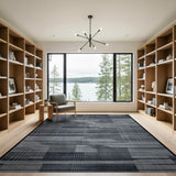 Grey Geometric Modern Grey Geometric Area Rug