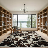 Cream Ivy Vine Area Rug