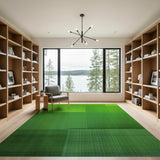 Green Geometric Modern Vibrant Green Geometric Block Area Rug