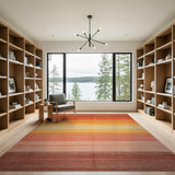 Sunset Ombre Stripe Area Rug