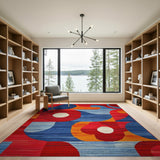 Vibrant Multi-Color Geometric No. 5 Area Rug