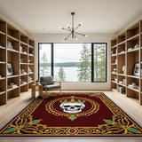 Royal Crowned Skull Area Rug