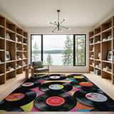 Boho Multi-Color Patchwork Crochet Rug