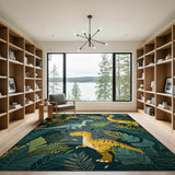 Dinosaur Jungle Kids Cartoon Area Rug