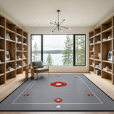 Red Baseball Field Play Rug