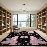 Whimsical Pink Fairy Kids Area Rug