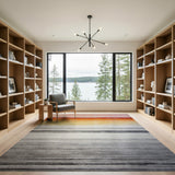 Vibrant Gradient Stripe Area Rug