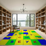 Vibrant Alphabet Kids Area Rug