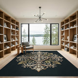 Vintage Gold Medallion Floral Rug