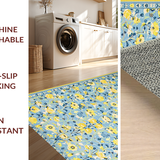 Lively Rustic Decor with Cheerful Hues(Blue)