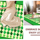 Elegant White Checkered(Green)