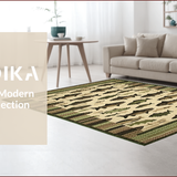 Ultra Soft Area Rug, Non Slip, Stain Resistant, Washable Area Rugs for Living Room, Bedroom, Rustic Wildlife Bass Print(Beige)