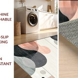 Ultra Soft Area Rug, Non Slip, Stain Resistant, Washable Area Rugs for Living Room, Bedroom, Artistic Fluid Shaggy Composition(Gray)