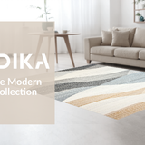Ultra Soft Area Rug, Non Slip, Stain Resistant, Washable Area Rugs for Living Room, Bedroom, Contemporary Textured Linear Design(Gray)