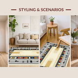 Chic Abstract Linear Design(Beige)