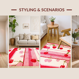 Whimsical Cherry Blossom Motif(Red)