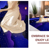 Celestial Blue Toned Galaxy Print(Blue)